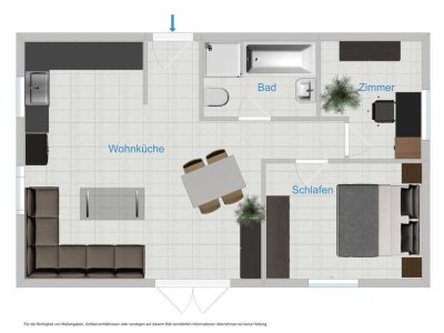 Moderne 3-Raum Wohnung mit FBH und eigener Terrasse in Grünbach