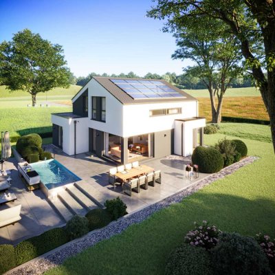 Sofort Starten: Baureifes Grundstück + Bien-Zenker Traumhaus (mit Keller) in Top-Lage von Kuppenheim