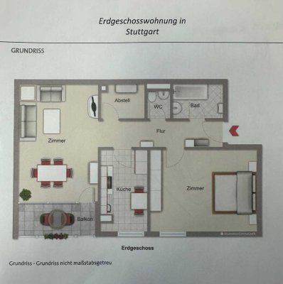 **Ideal als Kapitalanlage** Stilvolle, vermietete  2,5-Zimmer-Whg. mit Stellplatz & EBK in Stuttgart