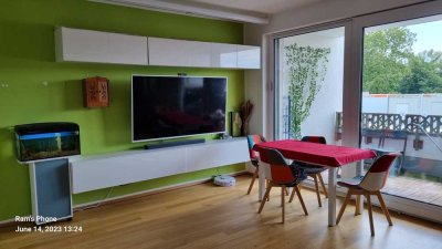 Fully furnished 4 room appt with South facing balcony from June