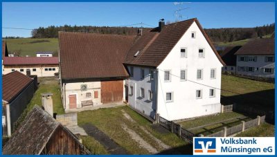 Großes Wohnhaus mit Werkstatt und Scheune in Zwiefalten-Mörsingen!