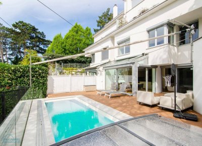 STILVOLLE MAISONETTE MIT POOL UND GARTEN