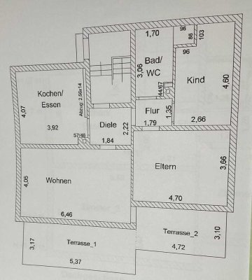 Großzügige Stadtwohnung mit 3 Zimmern, Balkon im Stadtkern Burglengenfeld