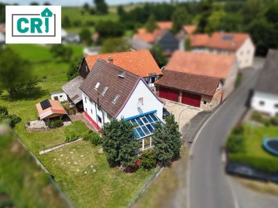 Rückzugsort im Grünen – Großzügiges Anwesen mit Traumgarten und Bachlauf in Kirtorf-Lehrbach