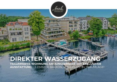 Direkter Wasserzugang! Traumhafte Wohnung am Jungfernsee mit exklusiver Ausstattung