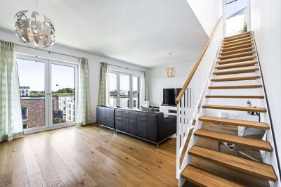Traumhaftes Penthouse Licht und Weitblick 4 Zimmern in Hamburg Othmarschen  Elbvorort Tiefgarage EBK