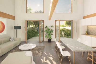 Eigenheim im Grünen: Moderne Maisonettewohnung + Garten, Neubau Baugruppe Gudensberg