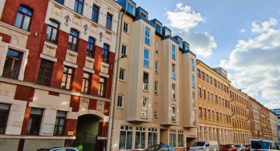 Wohnen direkt am Park -Neubau-Wohnung  mit Balkon, TG & LIFT in ruhiger Lage Reudnitz