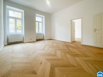 Sanierte 2-Zimmer-Altbauwohnung mit separater Küche nahe Augarten