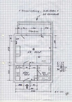 Ruhige 1-Zimmer-Wohnung in Darmstadt-Eberstadt