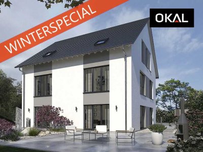 Doppelhaus mit viel Platz auf 3 Etagen bei kleinem Footprint!