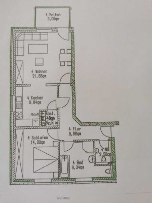 2-Zimmer-Wohnung für gehobene Ansprüche mit luxuriöser Innenausstattung in Kiel