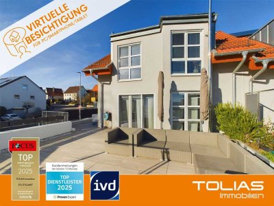 Modernes und energieeffizientes Reihenendhaus mit Doppelgarage & Traumterrasse – sofort bezugsfrei