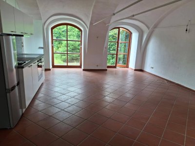 Außergewöhnliche Single-Wohnung mit Garten