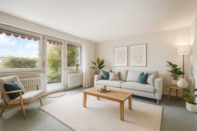 Helle 2-Zimmer-Wohnung mit sonniger Terrasse und Tiefgaragenstellplatz