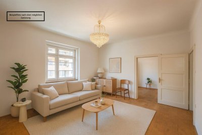 ++NEU++ Potential: 2-Zimmer Altbau-Wohnung (renovierungsbedürftig) mit getrennter Küche