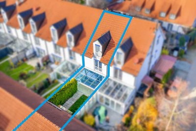 Energieeffizientes Reihenhaus mit Wintergarten und Dachstudio