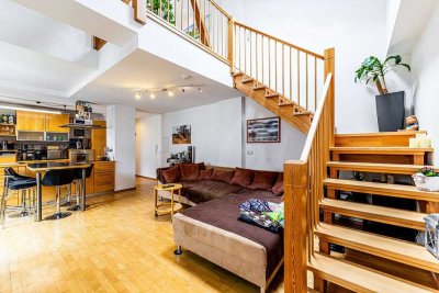HEGERICH: Charmevoll Wohnen in der Fürther Südstadt - Großzügige Maisonettewohnung mit Dachloggia
