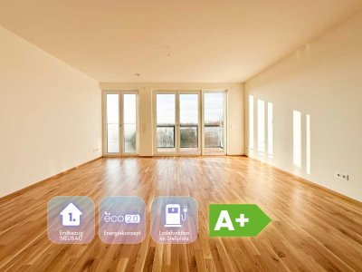 *** RICHTIG COOLE Maisonette *  Grundriss * 3 Zimmer * Neubau mit KÜHLFUNKTION * Wärmepumpe ***