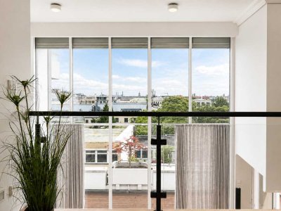 Diskretes Wohnen über den Dächern der Maxvorstadt in einer 4-Zimmer-Maisonette mit Ateliercharakter