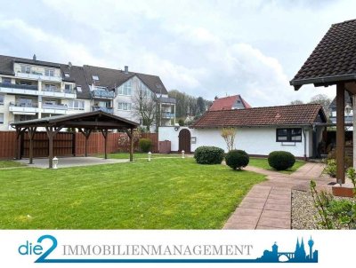 Helle 3-Zimmerwohnung mit EBK, 2 Bädern, Balkon, Garten und Weitblick!
