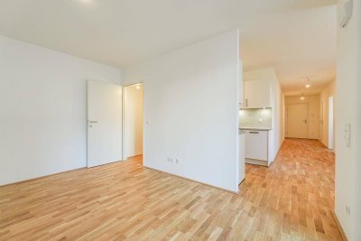 ** Neubau-Erstbezug in Ruhelage – Loggia &amp; Gemeinschaftsdachterrasse nahe U1 **