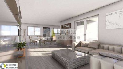 Moderne 3,5-Zimmer Obergeschosswohnung mit großzügigem, überdachtem Balkon im Herzen der Stadt
