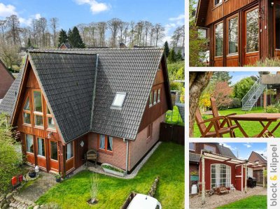 Traumhaus im dänischen Stil: charmantes Einfamilienhaus in Selent mit idyllischem Garten
