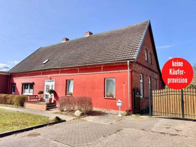 HORN IMMOBILIEN ++ Einfamilienhaus mit Einliegerwohnung in Spantekow, ruhige Lage