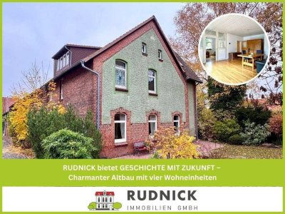 RUDNICK bietet GESCHICHTE MIT ZUKUNFT – Charmanter Altbau mit vier Wohneinheiten