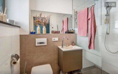 4-Zimmer-Wohnung mit gehobener Innenausstattung mit Balkon und EBK in Ober-Hilbersheim