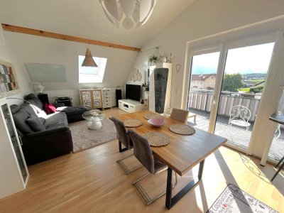 Wals-Siezenheim: Neuwertige 3-Zimmer DG-Wohnung mit Panoramablick zu verkaufen