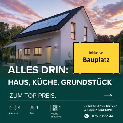Perfekte Harmonie: Haus, Grundstück & Finanzierung aus einer Hand.
