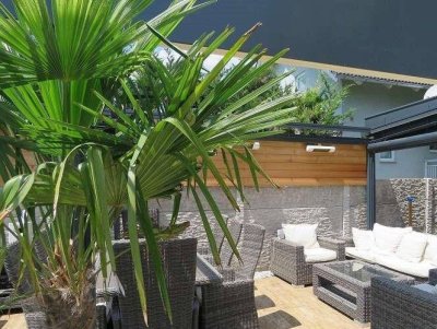 Traumhaft LUXURIÖS AUSGESSTATTETES SMART EFH in Leopoldsdorf: Wfl. 196m², 6 Zimmer, Balkon &amp; Terrasse! + PHOTOVOLTAIK ANLAGE mit STROMSPEICHER + beheizter POOL + GARAGE + GRILLPLATZ +