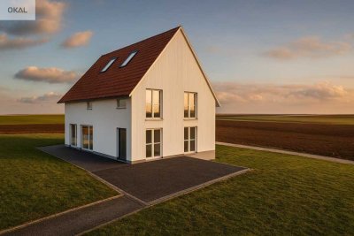 FLEXIBLES DESIGNHAUS MIT FLAIR im Grünen zentral gelegen