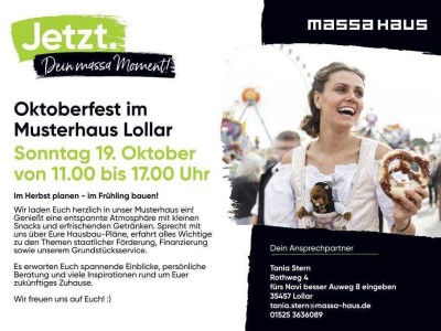 Oktoberfest im Musterhaus am Sonntag, den  19. Oktober -  Auweg 8 in 35457 Lollar
