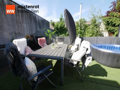 3,5 - 4,5 Zimmer Wohnung im 1.OG - mit Dachterrasse, Wintergarten und Einbauküche!!!