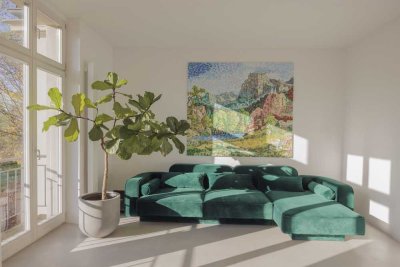 Einzigartiges Wohnen in Klein Glienicke – Sonniges Apartment in Parklandschaft mit Wasserblick