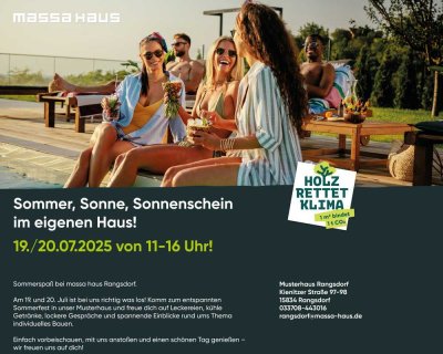 � Sommerfest bei massa haus Rangsdorf - Jetzt den Traum vom Eigenheim erleben!