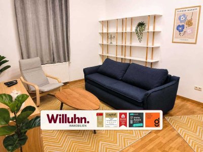 Voll möblierte Zwei-Raum-Wohnung | Beste Lage in Lindenau!