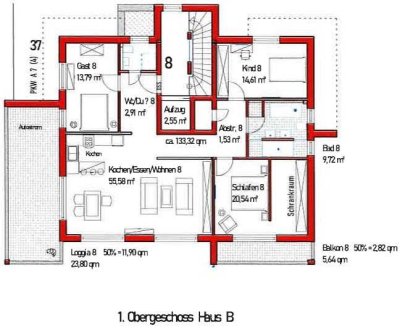 Seniorengerechte 4 ZKB, 133m², 1. OG; Beste Lage! Wohnen in exklusiver Lage Park! Aufzug, Loggia und