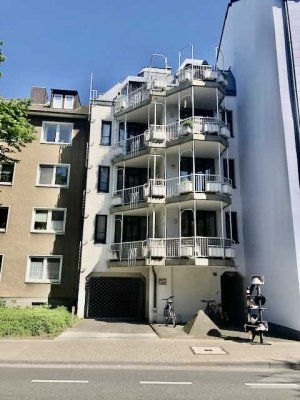 �Attraktives 1-Zimmer-Appt. in Bonn-Castell, zentrale Lage mit Balkon, EBK & großem Einzel-TG-Platz