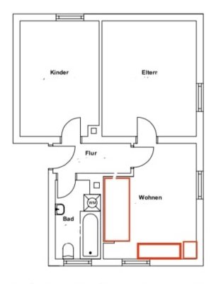Erstbezug nach Sanierung – 3-Zimmer-Wohnung mit Wohnküche