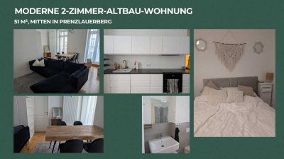 Möblierte 2-Zimmer-Wohnung mit gehobener Innenausstattung im Herzen von Berlin Prenzlauer Berg