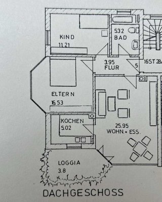 Erstbezug nach Renovierung: Exklusive, helle 3-Zimmer-Dachgeschosswohnung mit Südbalkon u. EBK