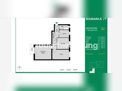 Tauschwohnung: Tausche 3-Zimmer-Wohnung in Berlin, Steglitz