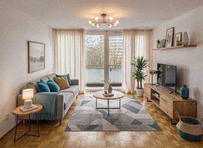 Helle und gepflegte 2-Zi.-Wohnung im 5. OG am Petuelpark in Schwabing-West