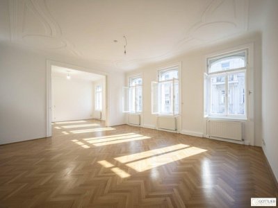 Unbefristet im Diplomatenviertel! Repräsentative 5-Zimmer-Stilaltbau-Wohnung mit zwei kleinen Balkonen beim Arenbergpark