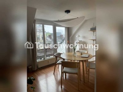 Tauschwohnung: Maisonette mit Balkon in den Baumkronen