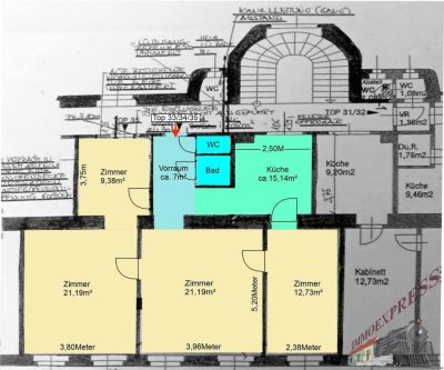 Charmante 4-Zimmer-Altbauwohnung mit modernem Flair in der Karmarschgasse – 83 m²